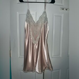 Baby Pink Satin/Lace Nightgown